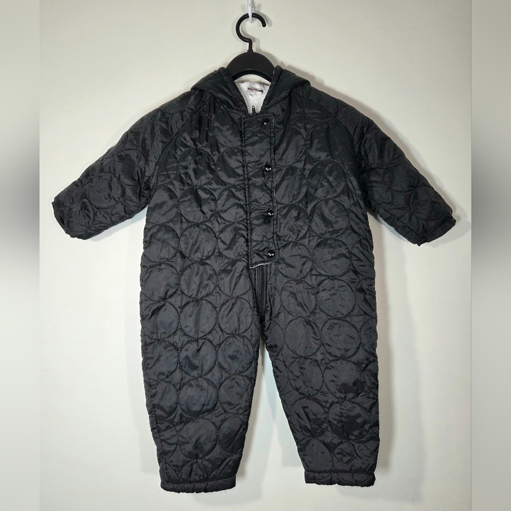 VINTAGE LAPIN QUILTED SNOWSUIT.
